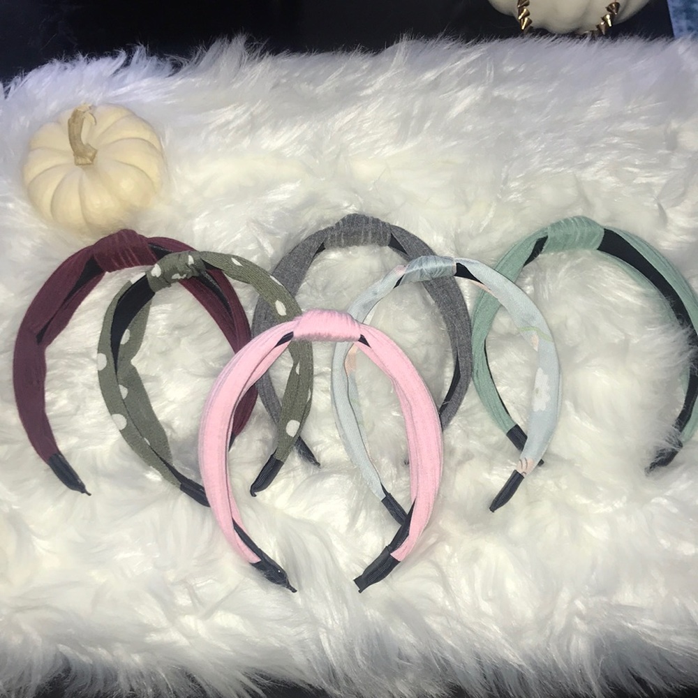 Pack of 6 Top Knot Headbands